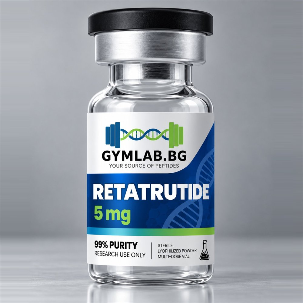 Retatrutide 5 mg — лиофилизиран пептид, чистота ≥ 99%